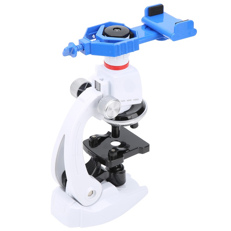 Children Monocular Microscope 1200X Magnification Science Kits Educational Accessory L