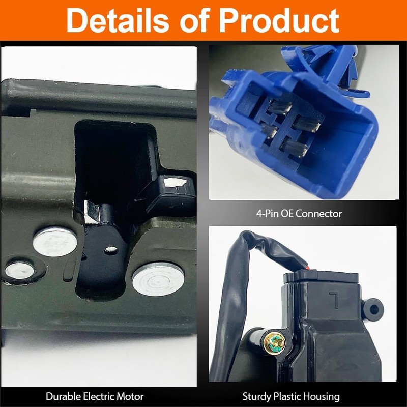 VEELECP Rear Trunk Hatch Door Lock Actuator Compatible with 2010-2015