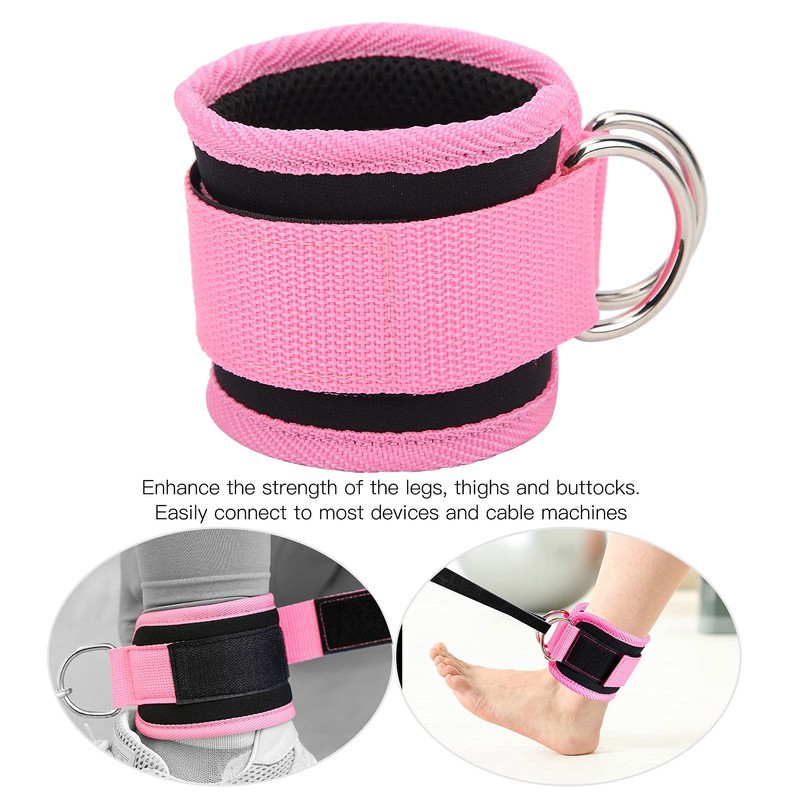 Adjustable Ankle Weights, Double D‑Ring Adjustable Ankle Straps Exercise Training