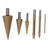 Step Drill Bit Set Universal Triangle Shank HSS High Hardness