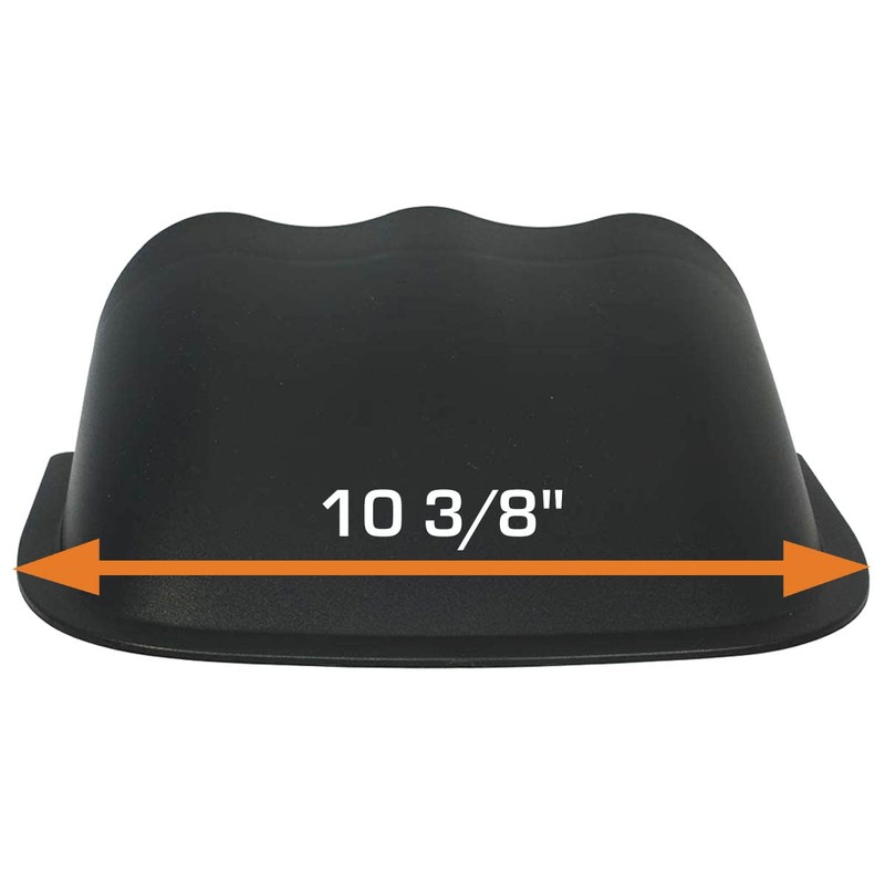 GlowShift Universal Black Triple Gauge Console Dashboard Pod with Dome