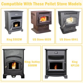 Adviace Replacement 80473 Exhaust Blower Motor for US Stove & USSC & American Harvest 6039 6041 6037 6033 Pellet Stoves, King 5500M 5502M 5500 5502 Pellet Stoves, Ashley AP5660 Pellet Stove