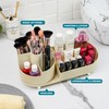 Winter Shore Rotating Vanity Makeup Storage, beige