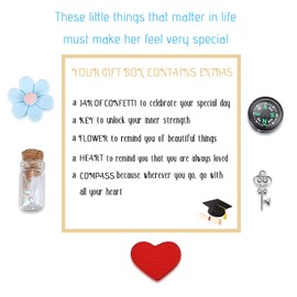 SAM & LORI 2024 Unique Graduation Gifts for Her-Graduation Cap Box-Adjustable Bracelet for 5th 8th Middle School High School College Grads, Adjustable, Stainless Steel, no gemstone