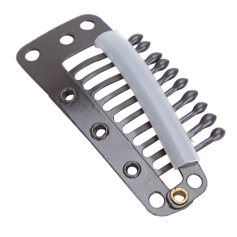 100pcs 10 Teeth Wig Clip Stainless Steel DIY Hairpiece Snap