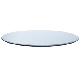 Spancraft 20" Inch Round 1/4" Thick Clear Glass Table Top with Flat Polished Edge and Tempered Glass, Replacement Glass Table Top, Great for Dining Tables, end Tables, and Outdoor Patio Table Tops or