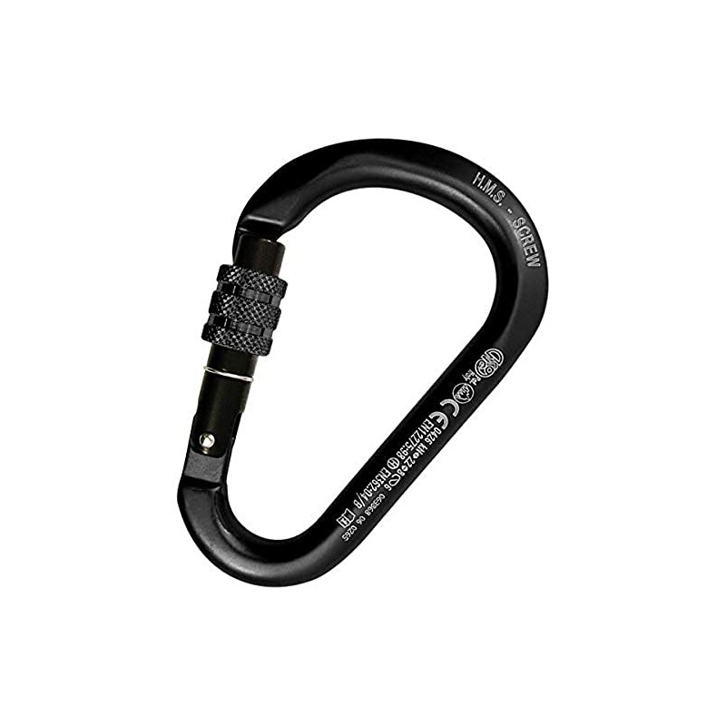 KONG HMS Carabiner with Screw Sleeve, Aluminium, Aluminium Carabiner, 786NNN6ANKK,