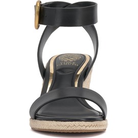 Vince Camuto Women's Felia Wedge Sandal, Black, 5.5