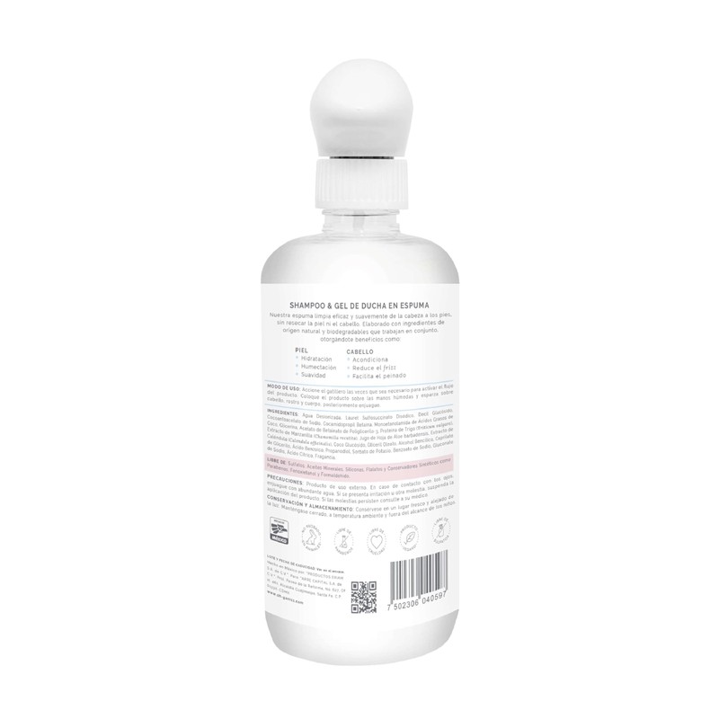 OH! GANICS Shampoo & Gel de Ducha en Espuma para