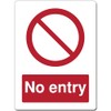 Red Circle Prohibited Act Metal Sign For Office Work Site