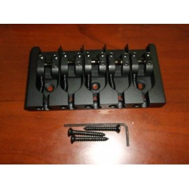 Hipshot NEW - Hipshot 5-String A Aluminum Bass Bridge, BLACK, CHOOSE YOUR SPACING! - .787”