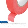 QUARKZMAN Pack of 3 0.7 Inch Wide 60 Yards Red