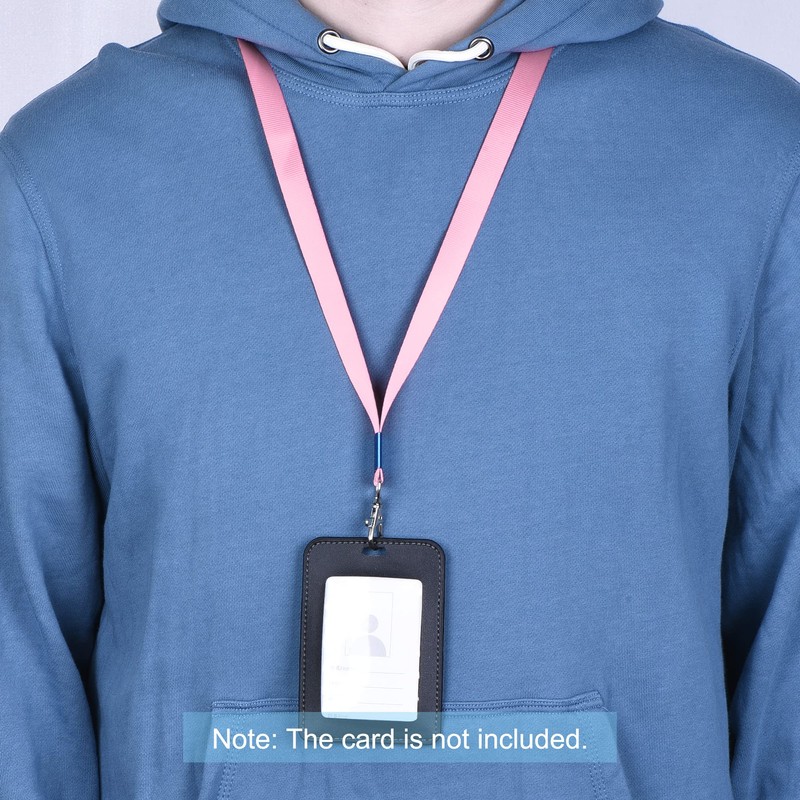 sourcing map Neck Lanyards, Flat Strap Lanyard Swivel Hook Clip