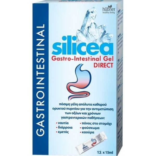 Hubner Silicea Gel Τreatment of Stomach and Gut Illnesses, 12x15ml