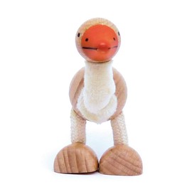 Goose Wooden Animal Toys for Toddler, Fun and Posable Wooden Farm Toy, Wooden Toys, Wood Farm Animals, Early Education Boys and Girl, Bendable Figures Farm Toys Set