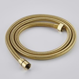 Esnbia 59 Inch Stainless Steel Shower Hose, Brushed Gold