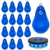 16 Pack Pool Cover Weights with Hooks, Thick PVC Pool