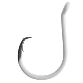 BKK Offset Heavy Circle Glow Hook | 5/0 | 6-Pack | 2X | Glow in The Dark | Needle Point