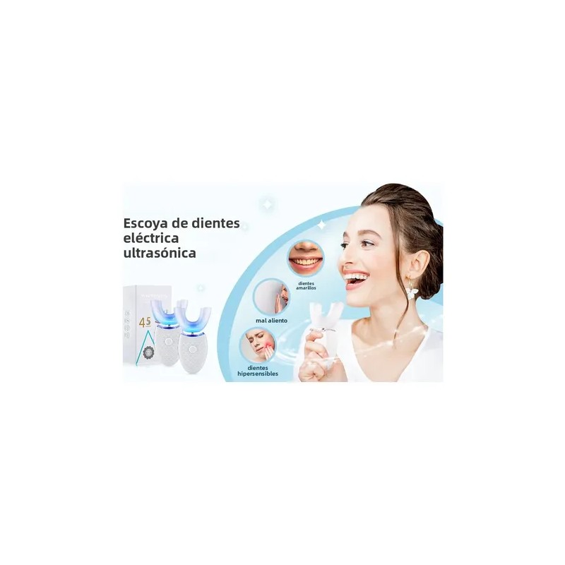Blanqueador Dental Forma U Con Vibración Resistente Al Agua