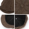 Charmylo Newsboy Style Plate Cap Peaked Cap Men Women -