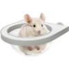 La La Pet®Chinchilla Wooden Capsule for Cage Shelve Transparent Hemispheric