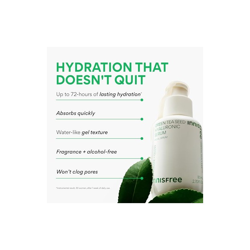 innisfree Hydration Heroes Green Tea Skincare Routine Set: Hydrate &