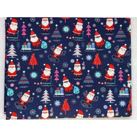 Novelty Exclusive RARE & OOP Designer Novelty Exclusive RETRO SANTAS ON SCOOTERS & SLEDS IN SNOW