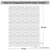 LRZCGB Hanging Room Divider,24 Pieces PVC Screen Partition Panel with