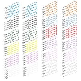 UMCHU Pack of 120 Key Rings, Finger Lanyard, Small Wrist Strap, Key Finder and ID Sleeves, for USB Drive, Key Ring, Wallet, MP3, Camera, Badge (Looped Cord-120)