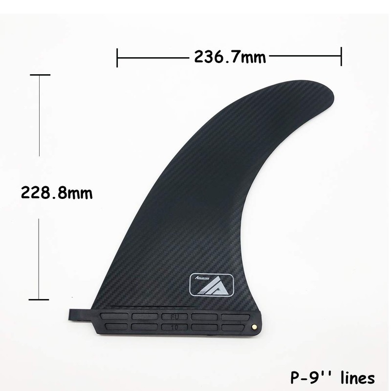 AQUBONA 10" Fiber Nylon Surfboard Fins- Free No Tool Fin