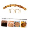 TEHAUX 4pcs Bamboo Bag Handles for Diy Handbag Accessories Elegant