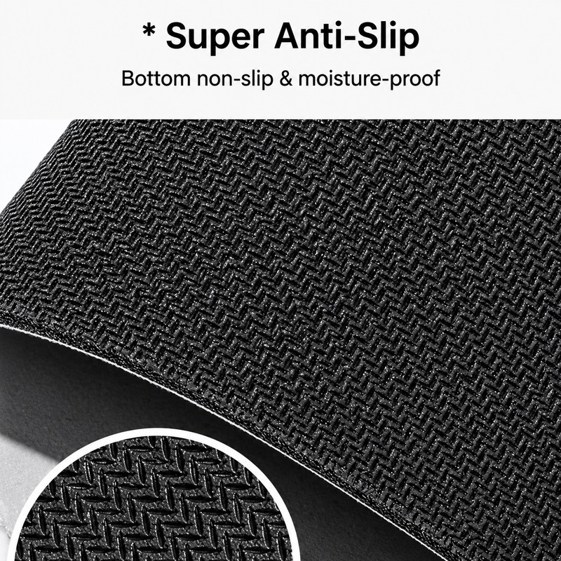 L-Shaped Diatomaceous Earth Bathroom Mat for Shower Entry – Absorbent