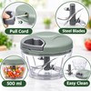 500 ml Manual Food Chopper for Kitchen Prep – Stainless
