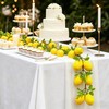2 Pcs Artificial Lemon String Lifelike Faux Lemon Garland with