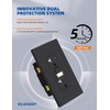 ELEGRP GFCI Outlet w/Nightlight, 20 Amp Self-Test GFI Electrical Outlet
