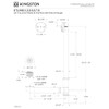 Kingston Brass DTL1181 Bath Tub Drain and Overflow, Polished Chrome
