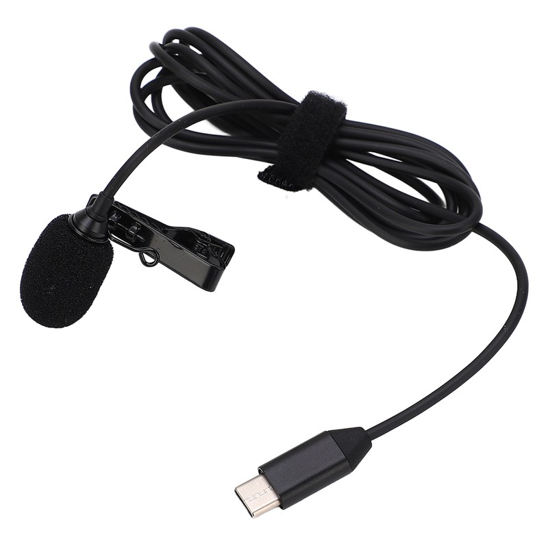 Lapel Microphone Anti Interference Omnidirectional Clip On Lavalier Microphone for