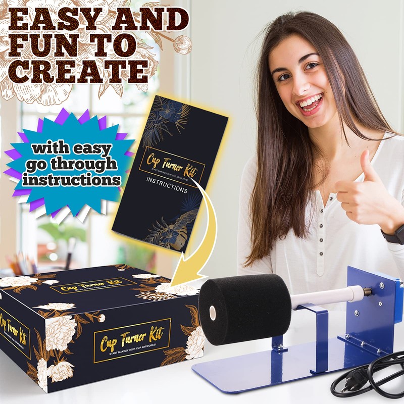 Alloytop Cup Turner Kit with Epoxy Resin kit for Beginner