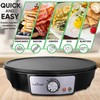 NutriChef Electric Griddle & Crepe Maker | Nonstick 12 Inch