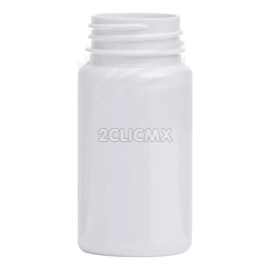 2CLIC.MX 15 Frasco Bote Capsulero Blanco 110 Ml Tapa Blanca Capsulas