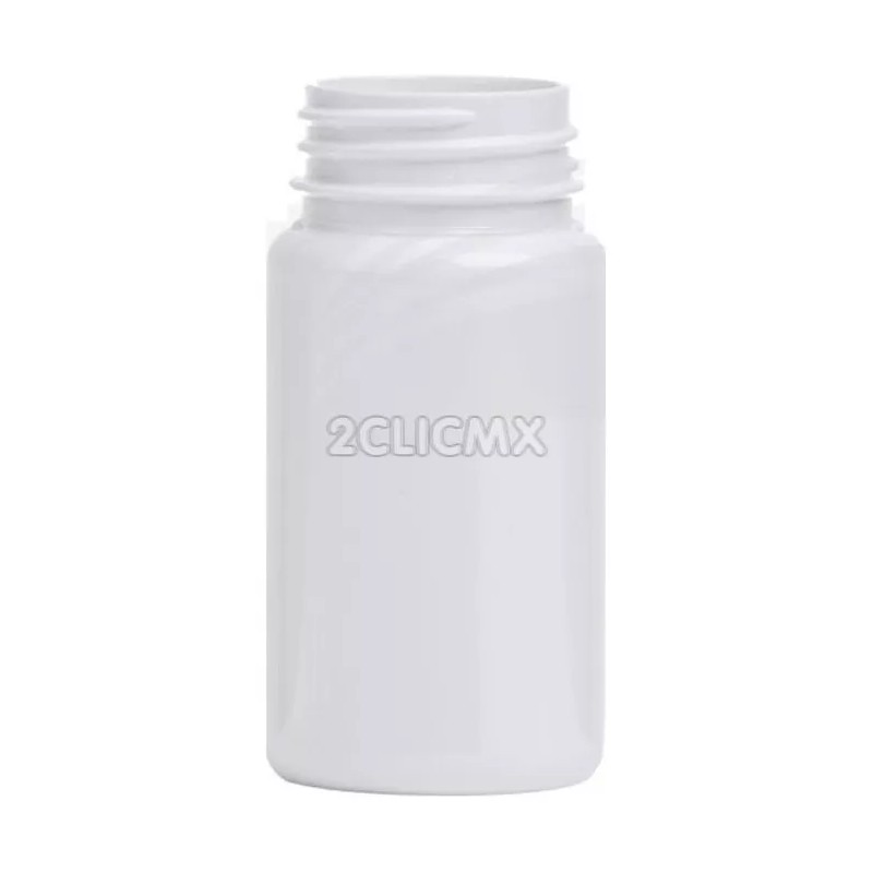 2CLIC.MX 15 Frasco Bote Capsulero Blanco 110 Ml Tapa Blanca