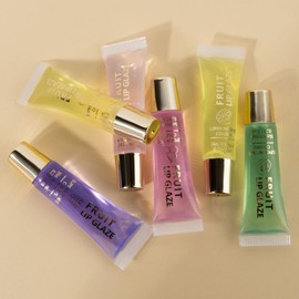 Fruit Glaze Lip Oil, 6X Lip Plumper Oil With Fruit Scent, Non-Sticky Revitalizing Skin Care Supplies For Traveling Business Trip Outdoor School