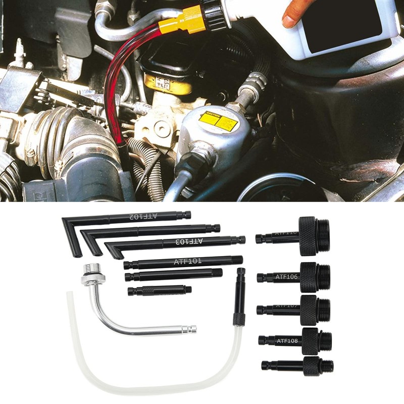 13pcs ATF Filler Adapter Carbon Steel Traon Oil Refill Fluid