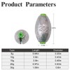 MAFIMOEA 10-25 pcs Egg Weights kit Split Shot Fishing Weights