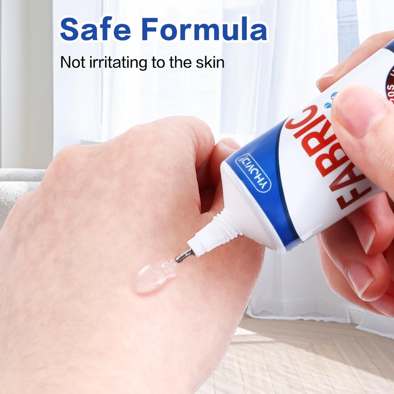 Fabric Glue for Clothing Permanent Washable, 60ML Liquid Stitch, Fabric