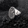 SOBHART St Saint Christopher Ring for Men Stainless Steel Religious