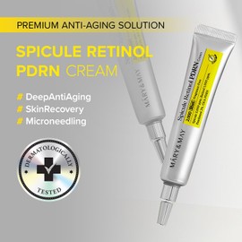 Mary&May Spicule Retinol PDRN Cream - Korean Face Moisturizer with Marine Spicules & Nano Liposome Retinol - Pore Texture Firming Treatment, Ceramide Panthenol for Sensitive Skin, 15g / 0.5 oz