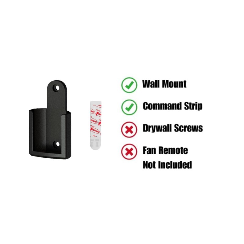 Fan Remote Holder Wall Mount Holder Compatible with Hunter and