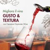 Oxytwister Decanter per Vino, Aeratore 2-in-1, Migliora l'Aroma e Il