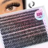 Lash Clusters 330Pcs Cluster Eyelash Extensions 40D Individual Lashes Fluffier